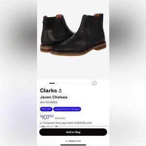 Clark’s Jaxson Chelsea boots